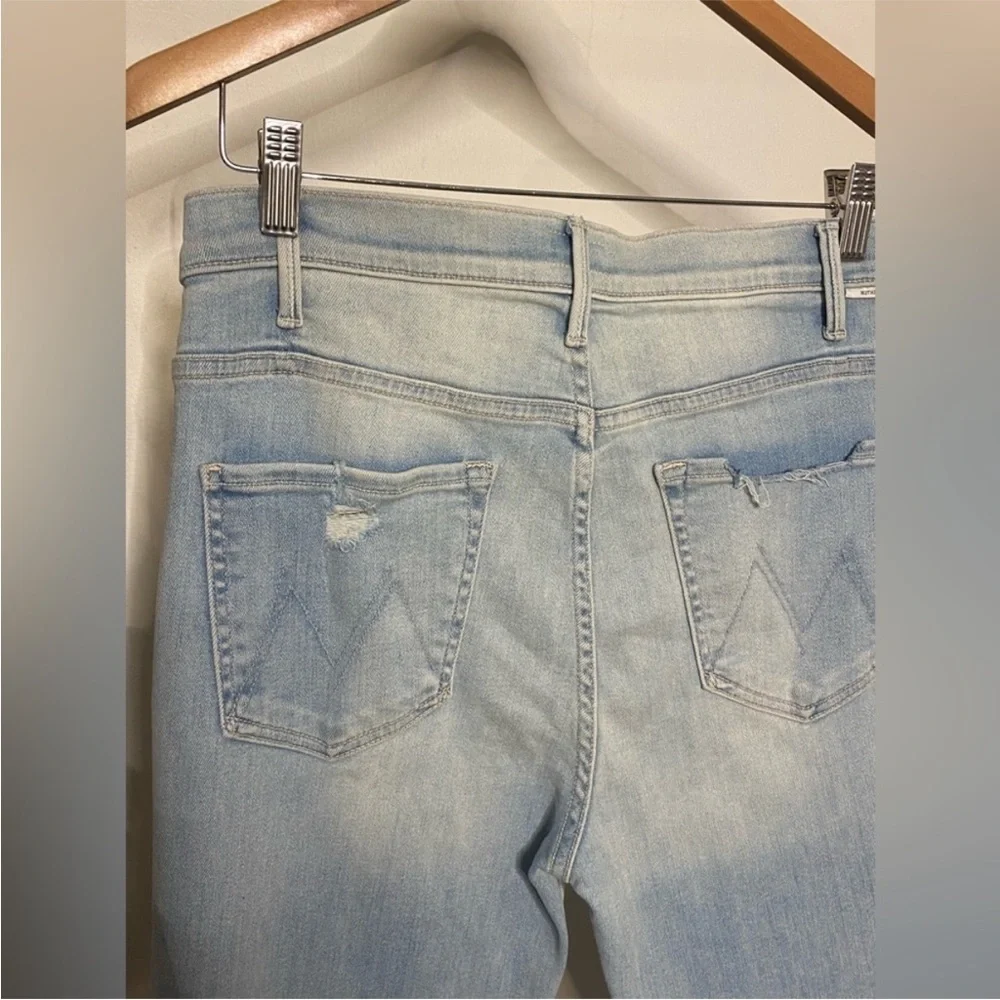 Viral MOTHER The Hustler Ankle Fray Women Jeans in Not So Chill Pill size 27 - Picture 5 of 10